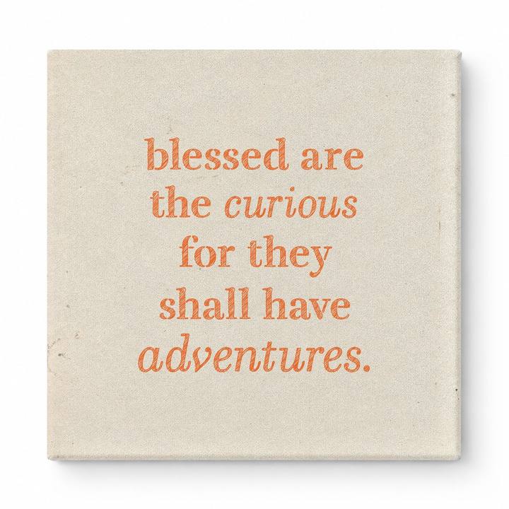 Blessed Are the Curious for They Shall Have Adventures — Geometric Low-Poly