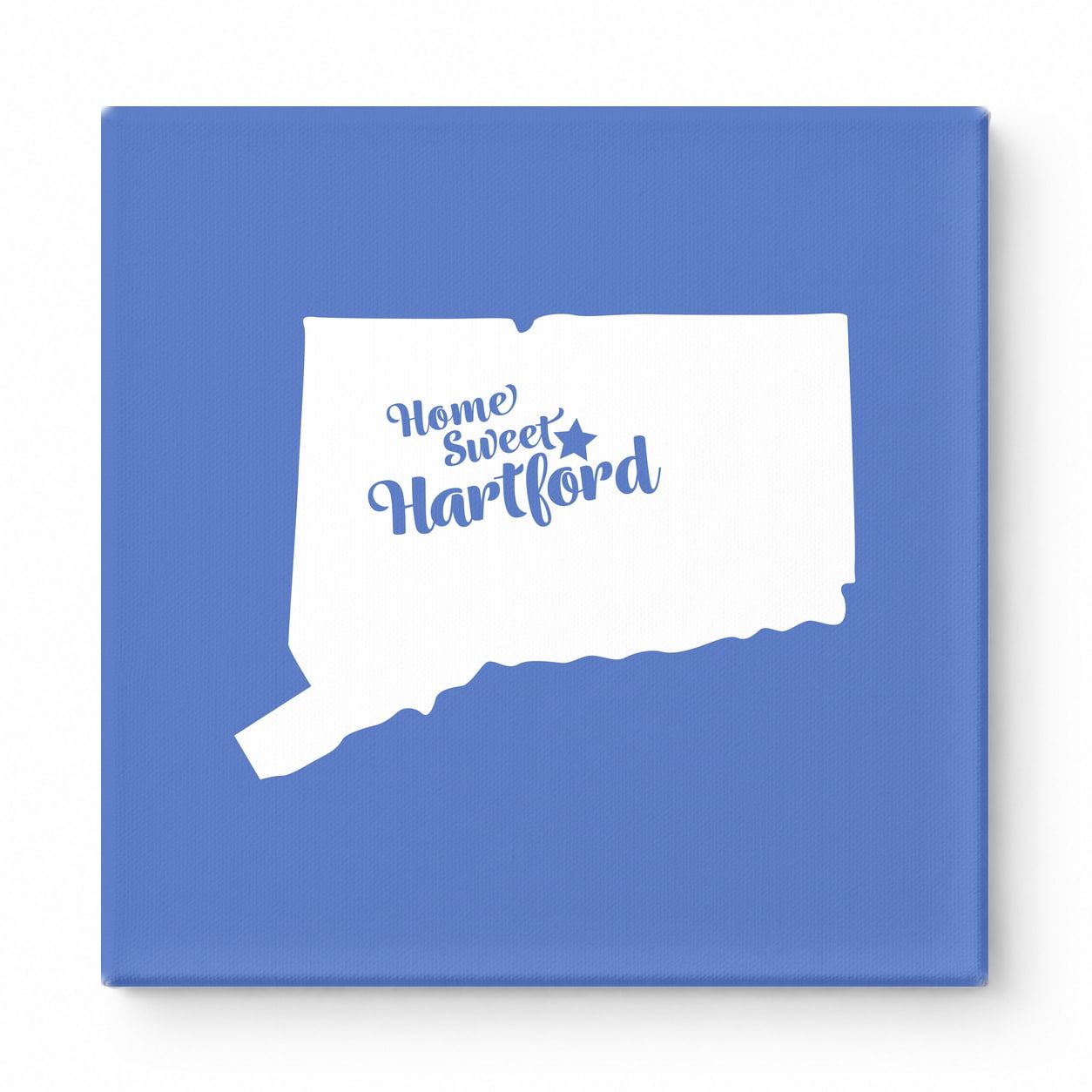 Home Sweet Hartford — Connecticut State Silhouette
