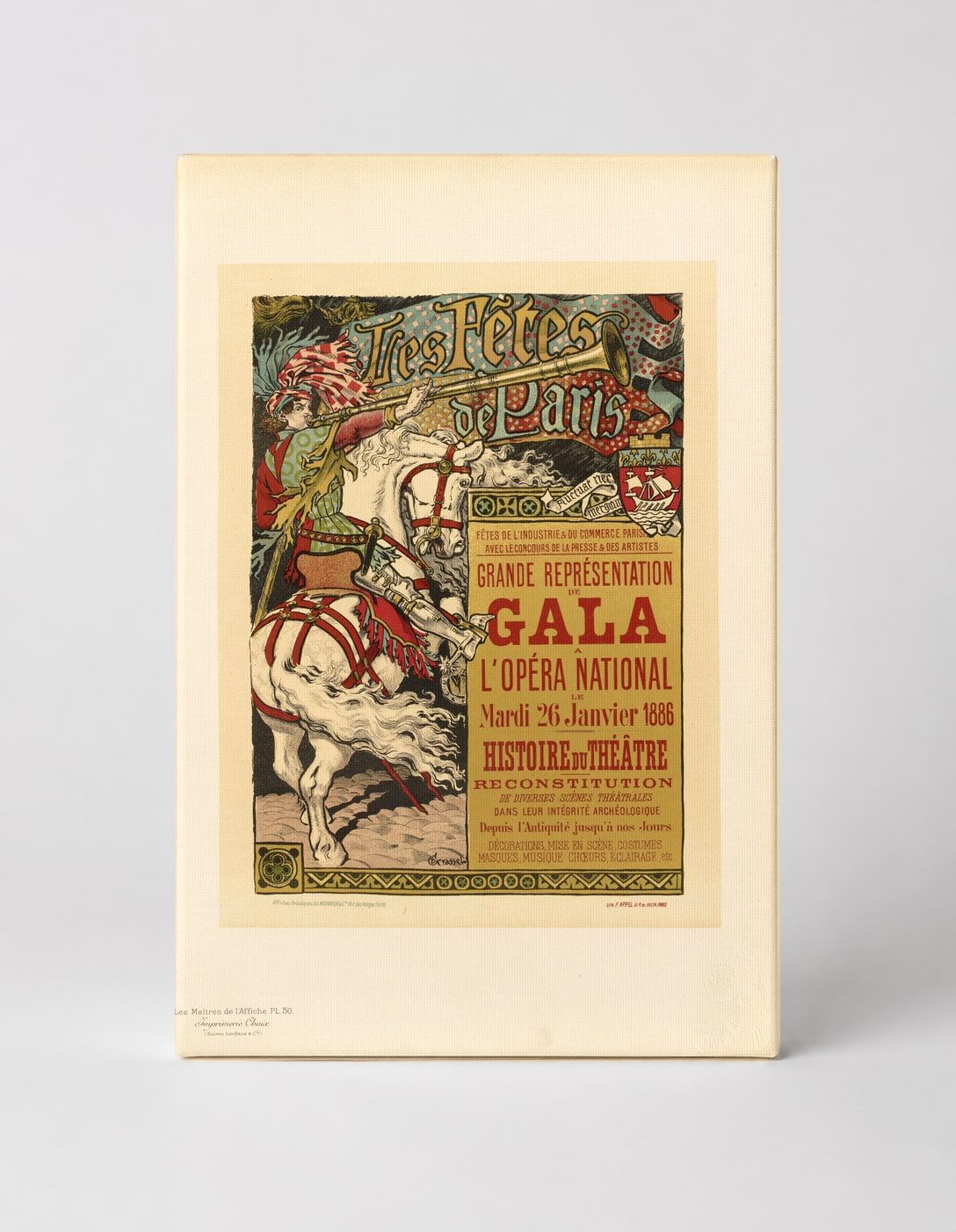 Tres Fetes de Paris 1886 - Belle Époque Vintage Poster Wall Art