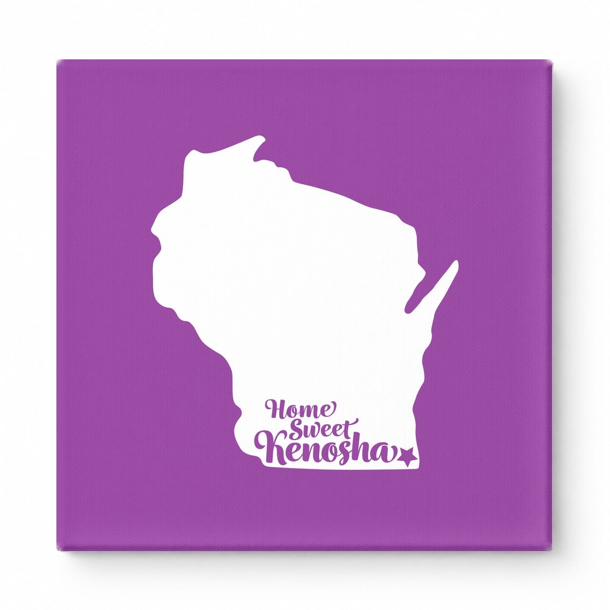 Home Sweet Kenosha — Wisconsin State Silhouette