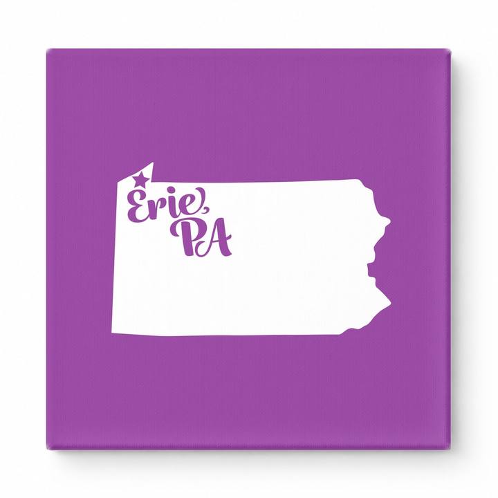 Home Sweet Erie — Pennsylvania State Silhouette