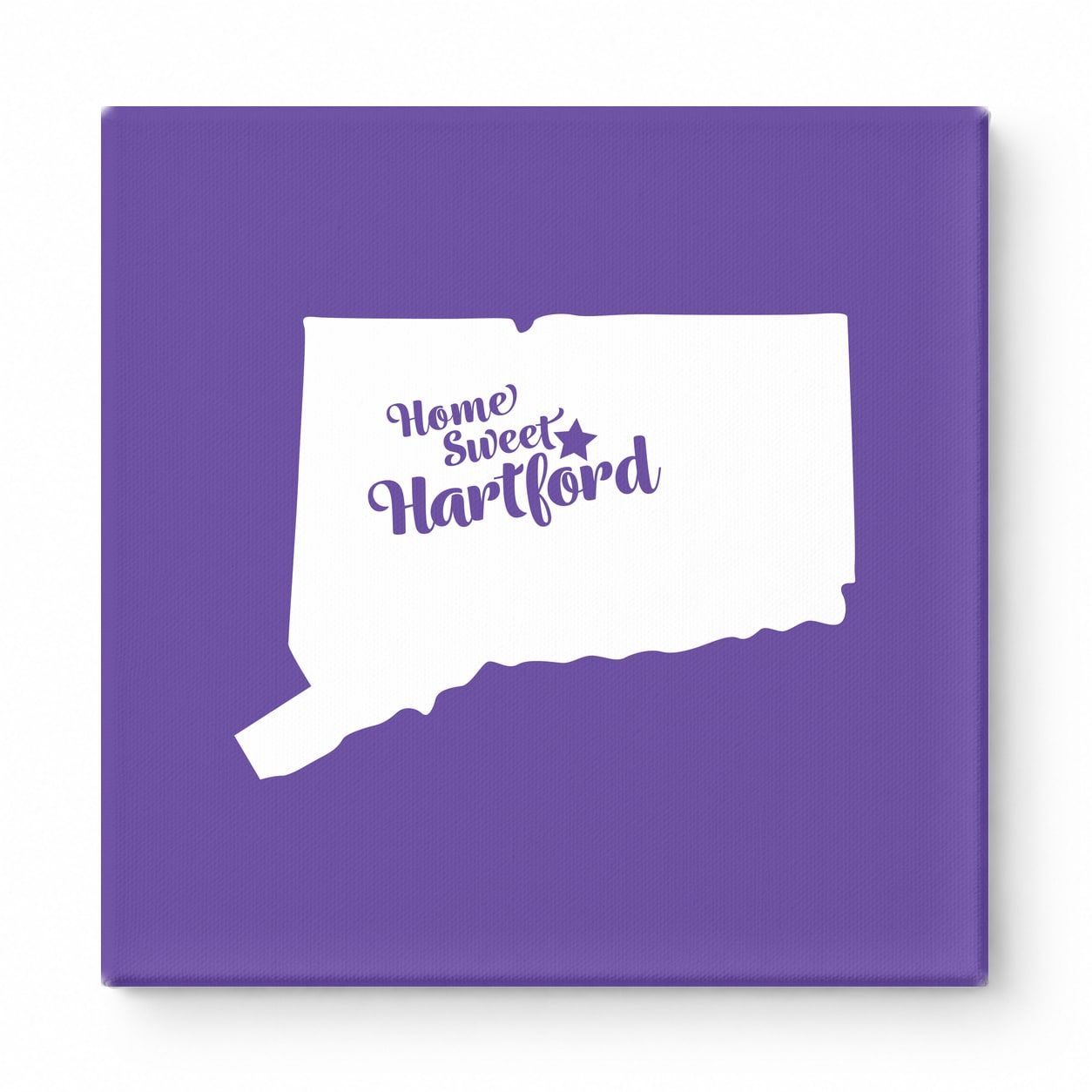 Home Sweet Hartford — Connecticut State Silhouette