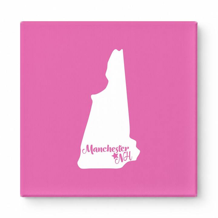 Home Sweet Manchester — New Hampshire State Silhouette