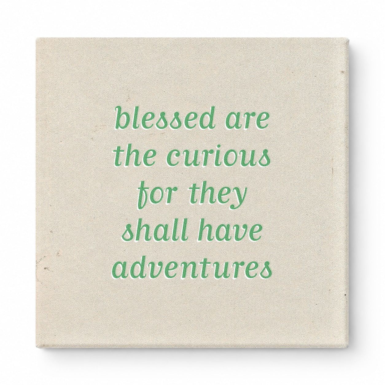Blessed Are the Curious for They Shall Have Adventures — Geometric Low-Poly