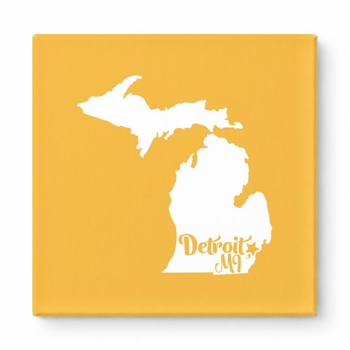 Home Sweet Detroit — Michigan State Silhouette