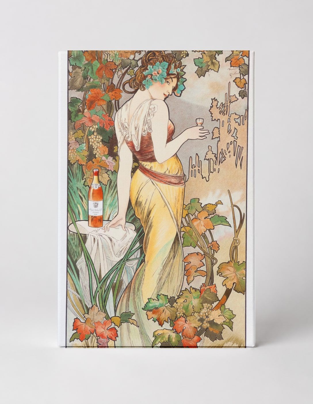 Cognac or Wine Harvest Belle Epoque 1900s - Art Nouveau Vintage Poster Wall Art