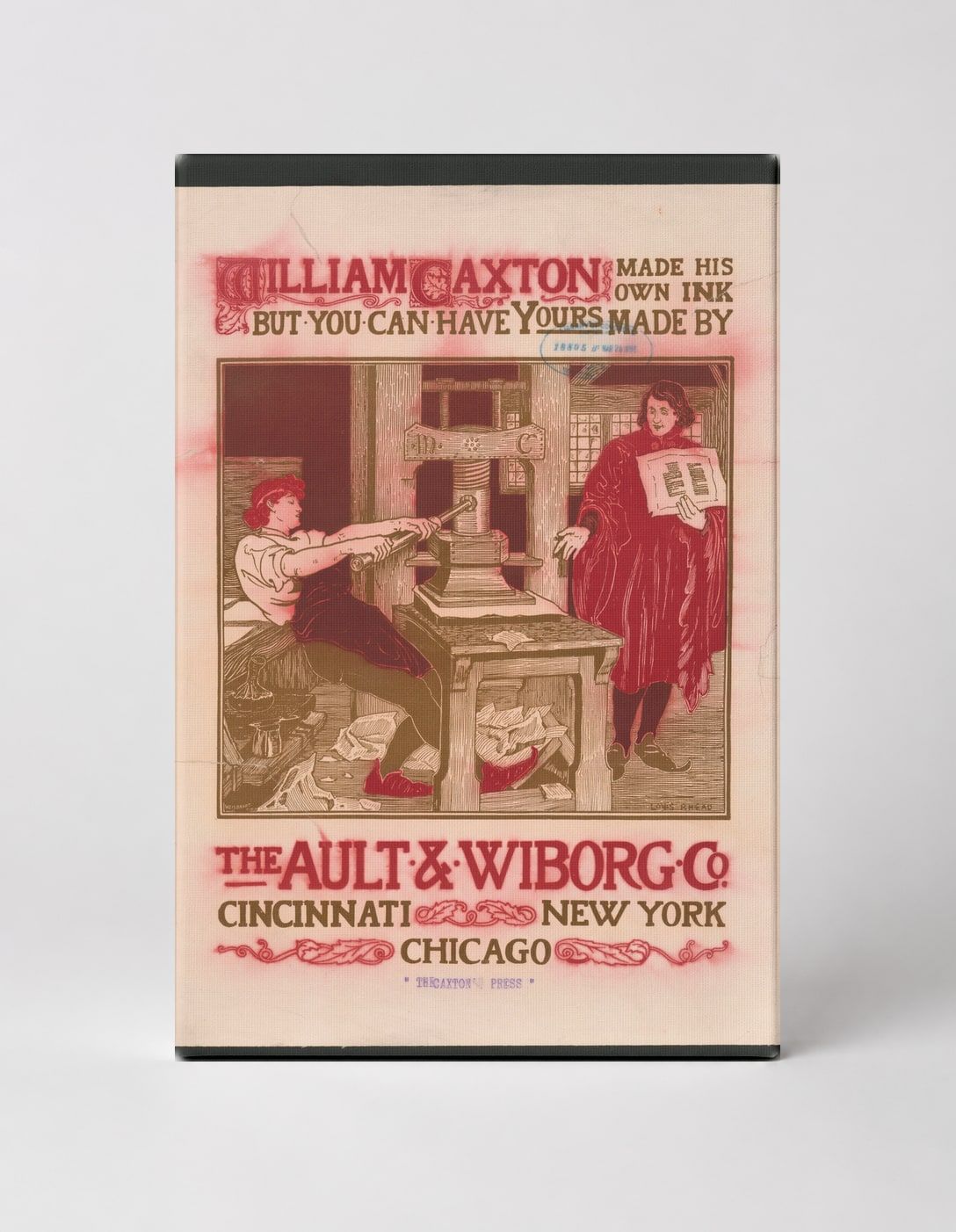 Ault & Wiborg Co. Ink 1895 - Victorian Printing Press Vintage Poster Wall Art