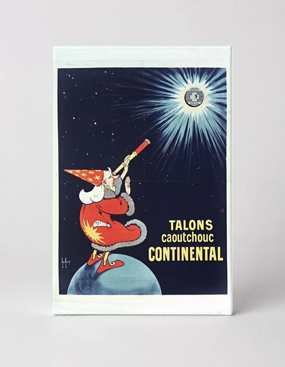 Talons Caoutchouc Continental 1900s - Vintage French Advertising Poster Wall Art