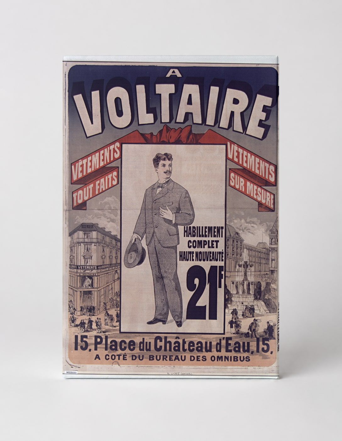 A Voltaire 1890s French Fashion Poster - Belle Époque Vintage Wall Art