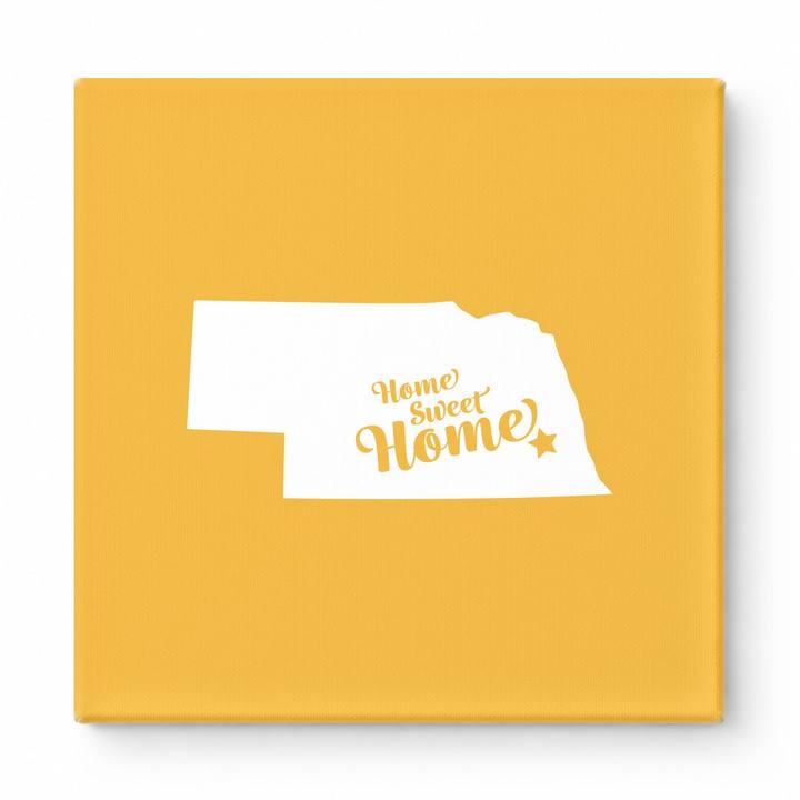 Home Sweet Lincoln — Nebraska State Silhouette
