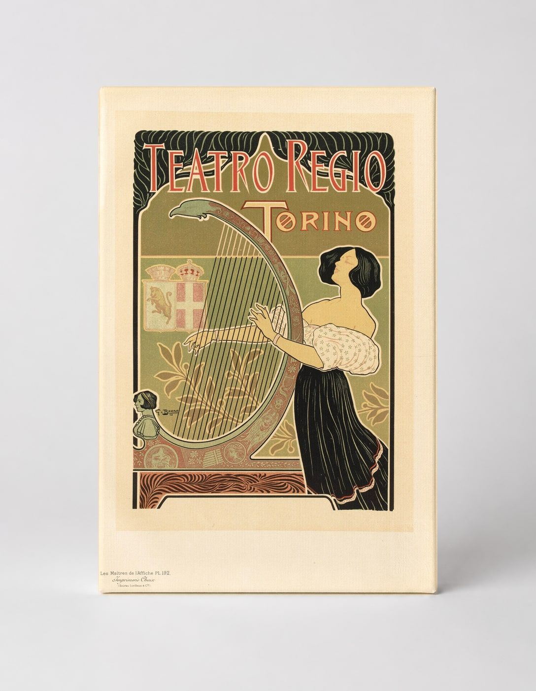 Teatro Regio Torino - Art Nouveau Vintage Poster Wall Art