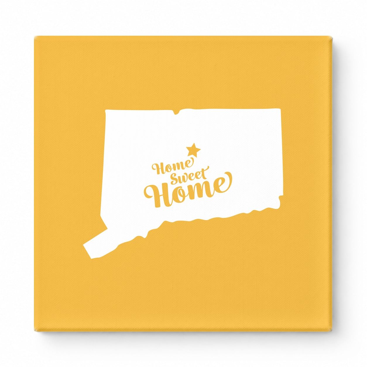 Home Sweet Hartford — Connecticut State Silhouette