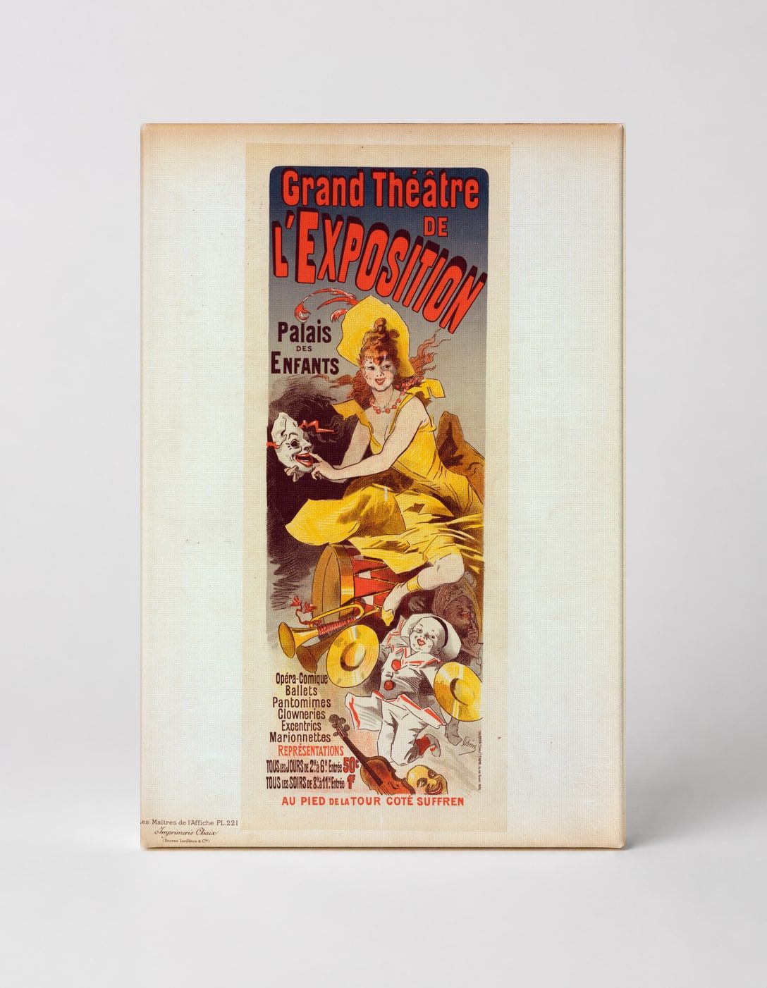 Grand Theatre de l'Exposition Palais des Enfants 1889 - Belle Époque Vintage Poster Wall Art