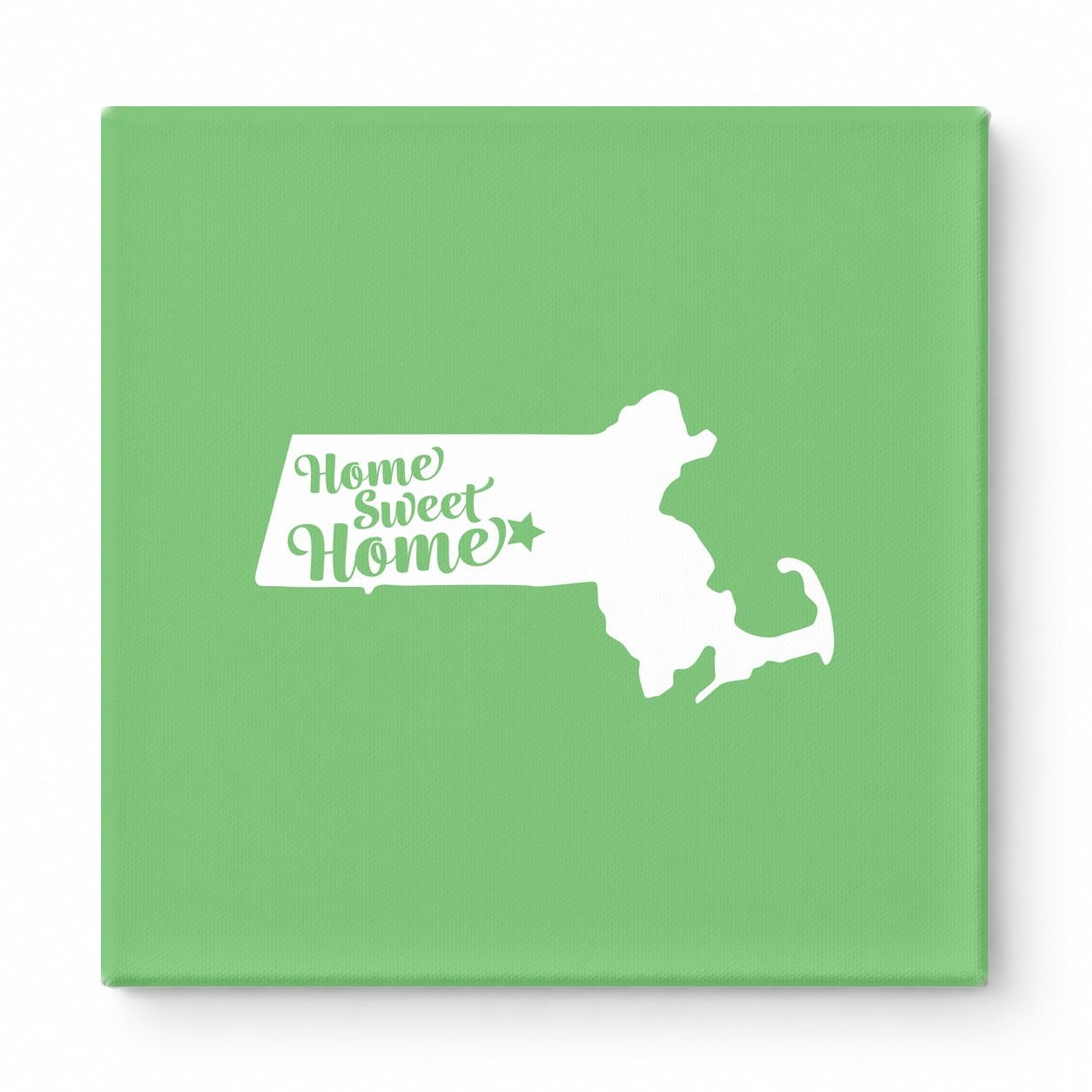 Home Sweet Home — Massachusetts State Silhouette