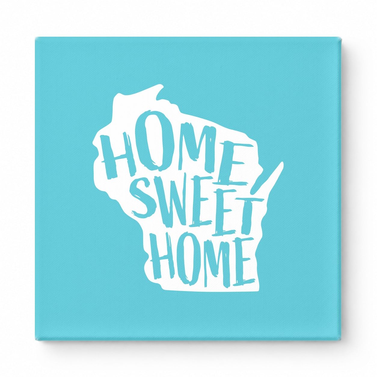 HOME SWEET HOME — Wisconsin State Silhouette