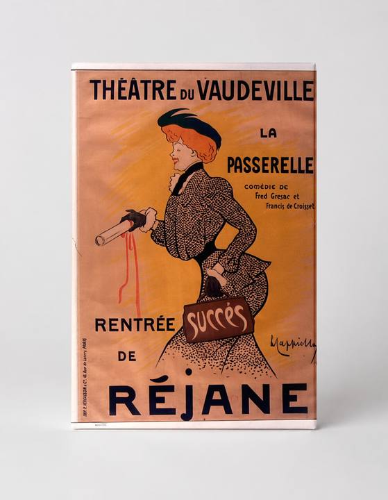 Théâtre du Vaudeville La Passerelle 1912 - Belle Époque Vintage Poster Wall Art