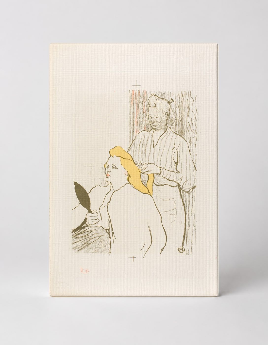 The Hairdresser 1890s - Belle Époque Vintage Lithograph Poster Wall Art