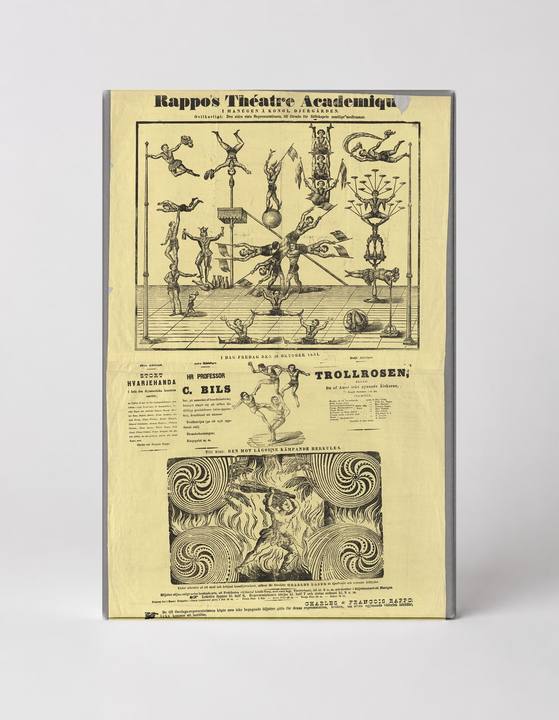 Rappos Theatre Academique 1890s - Victorian Circus Acrobat Vintage Poster Wall Art