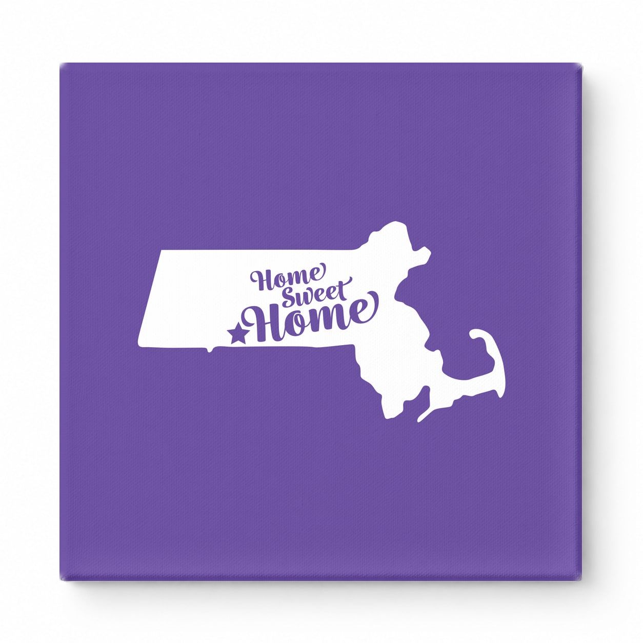 Home Sweet Home — Massachusetts State Silhouette