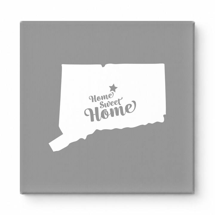 Home Sweet Hartford — Connecticut State Silhouette