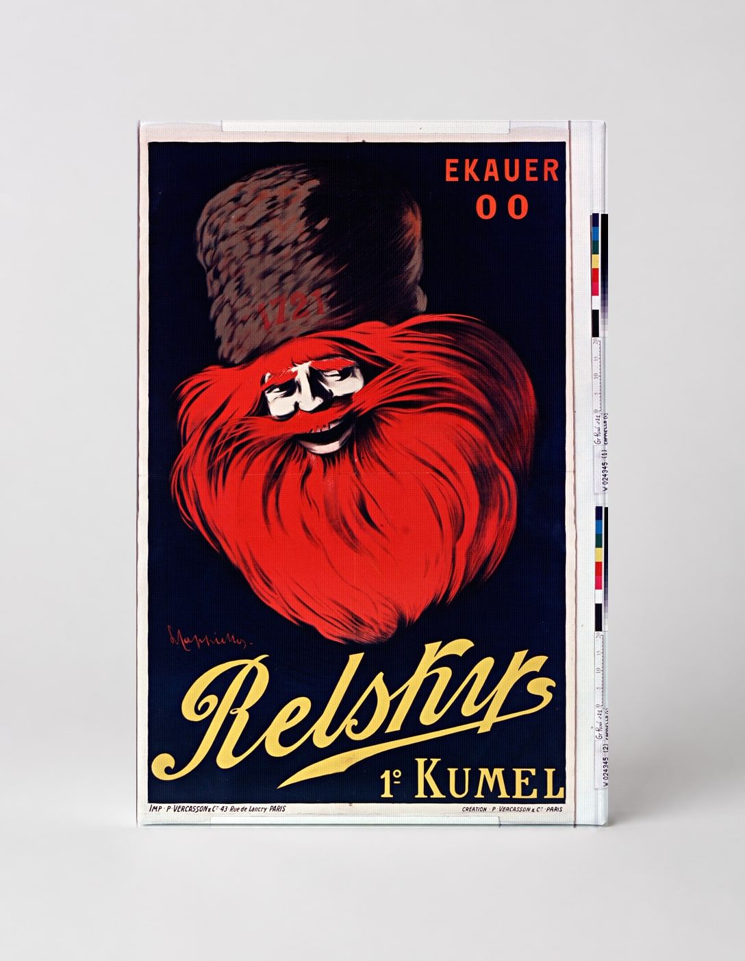 Relskys Kumel 1900s - Vintage Liqueur Advertising Poster Canvas Wall Art