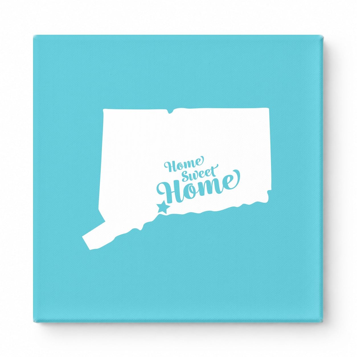 Home Sweet New Haven — Connecticut State Silhouette