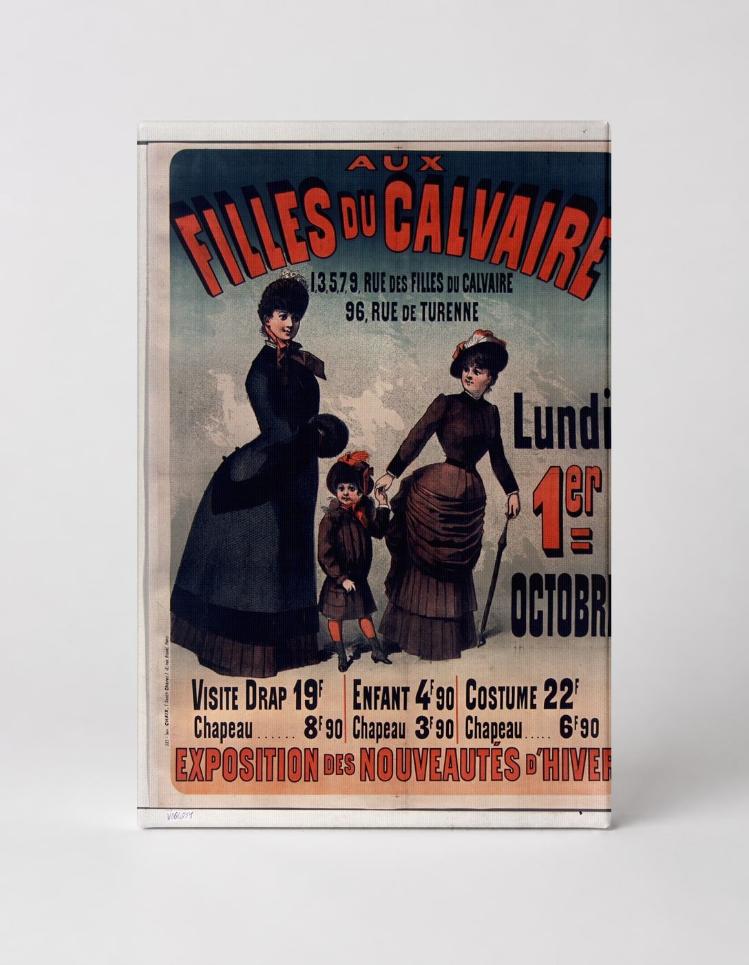 Aux Filles du Calvaire 1890s French Fashion Vintage Poster Wall Art