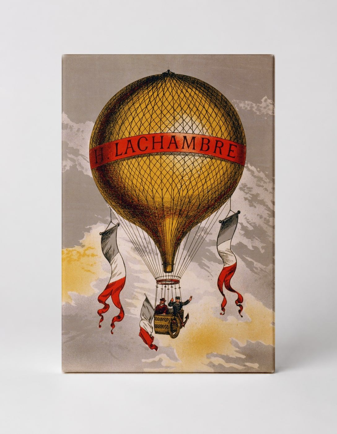 H. Lachambre Hot Air Balloon - Vintage French Aeronautical Poster Wall Art