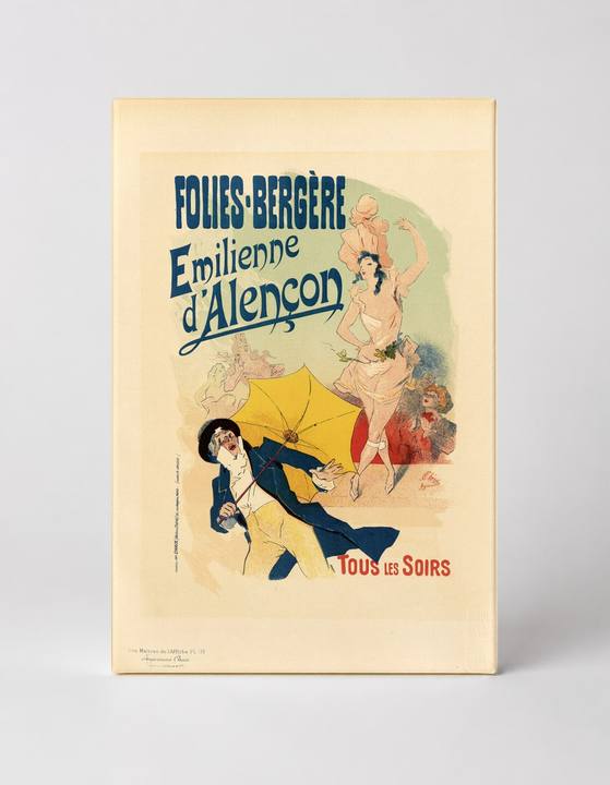 Folies-Bergère Emilienne d'Alençon 1890s - Belle Époque Vintage Poster Wall Art