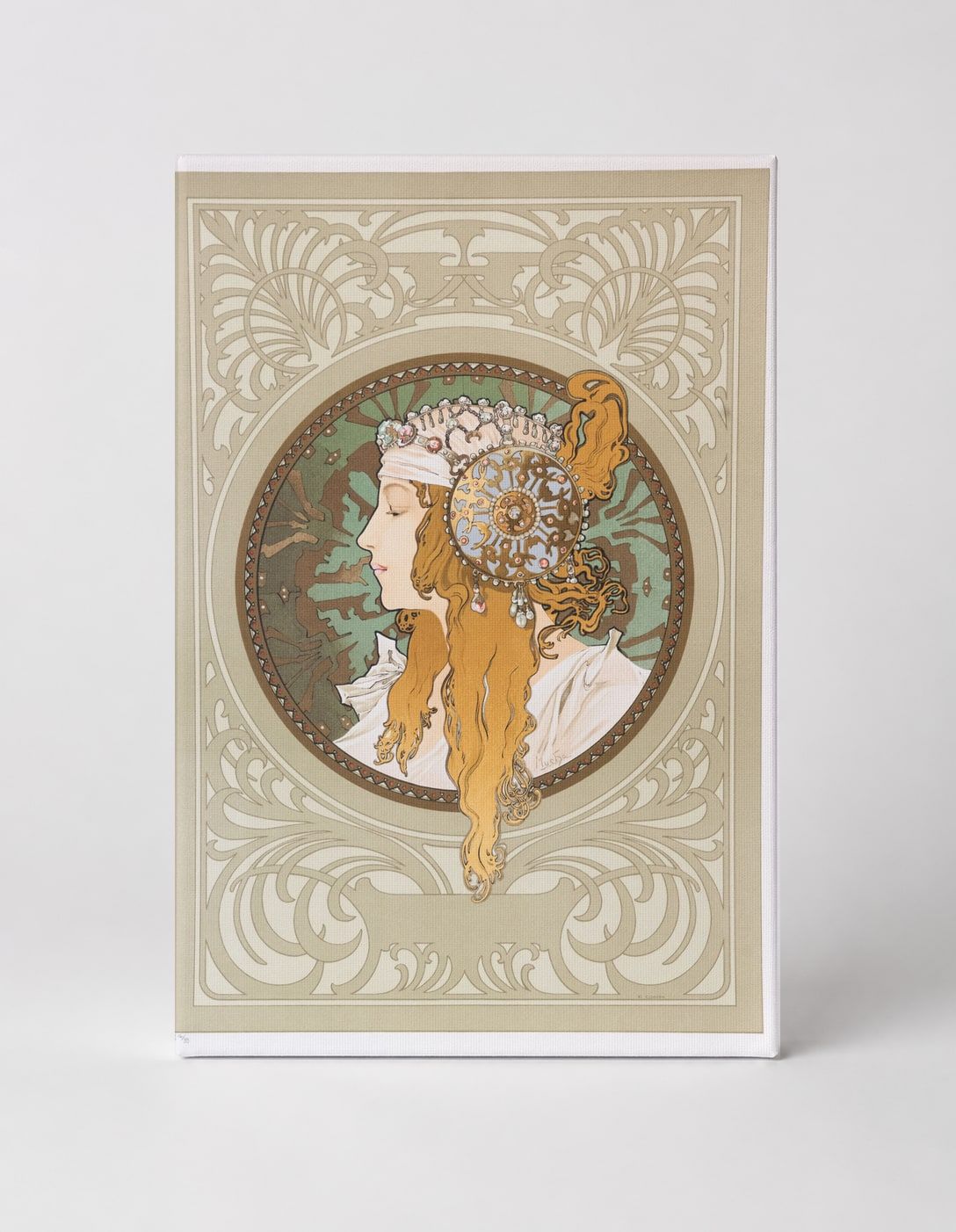 Byzantine Head Blonde 1897 - Art Nouveau Vintage Poster Wall Art