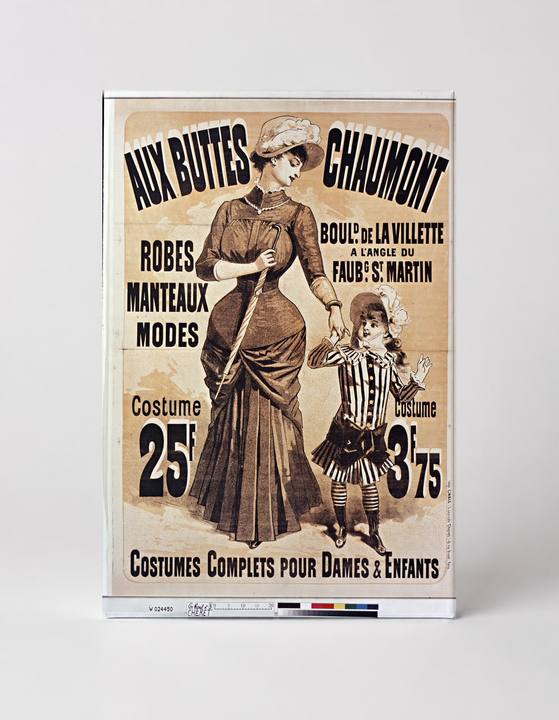 Aux Buttes Chaumont 1880s French Fashion - Belle Époque Vintage Poster Wall Art