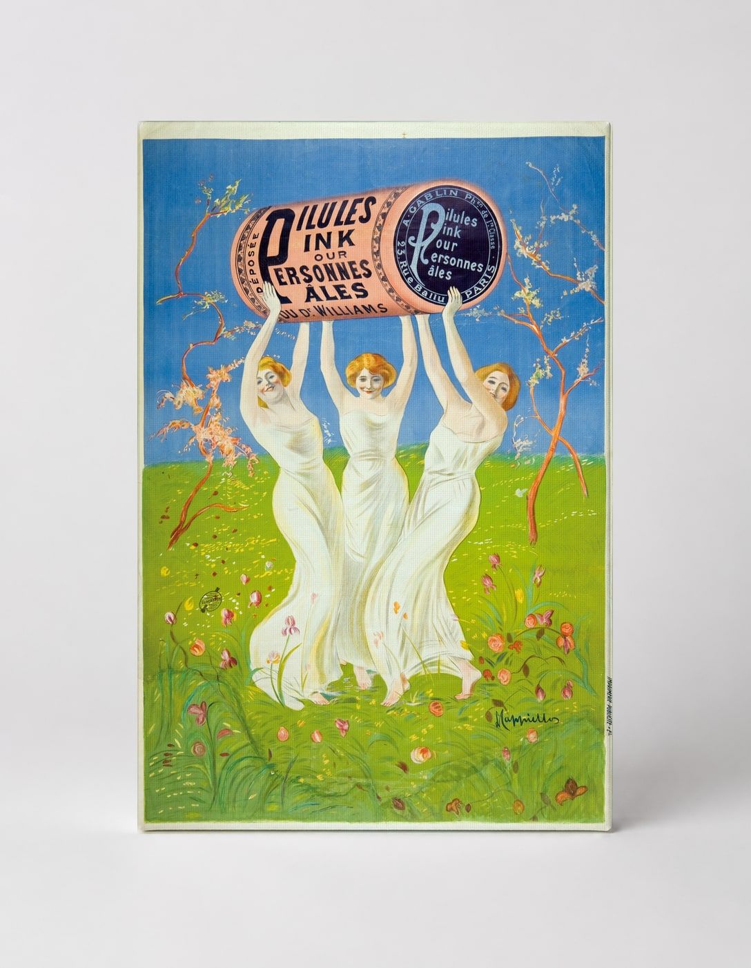 Pilules Pink Pour Personnes Pâles 1897 - Belle Époque Vintage Poster Wall Art