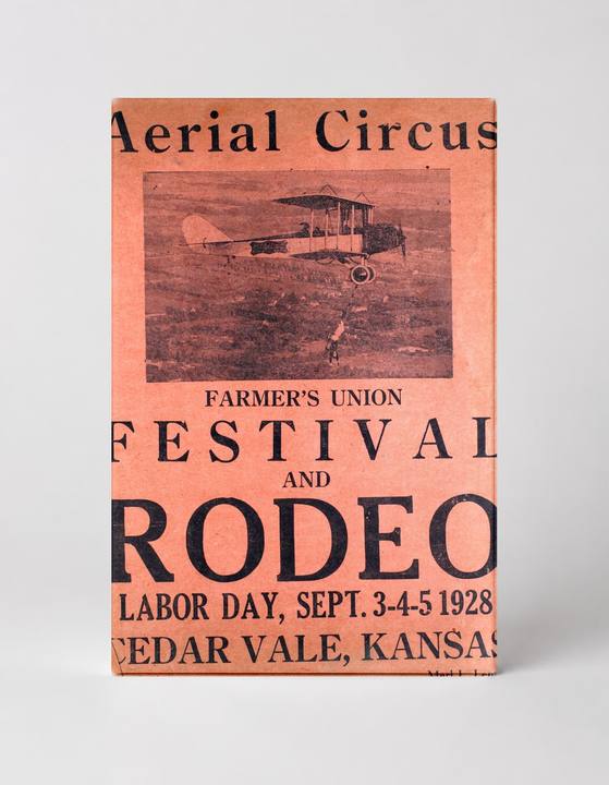 Aerial Circus Farmer's Union Rodeo 1928 - Vintage Advertising Poster Wall Art