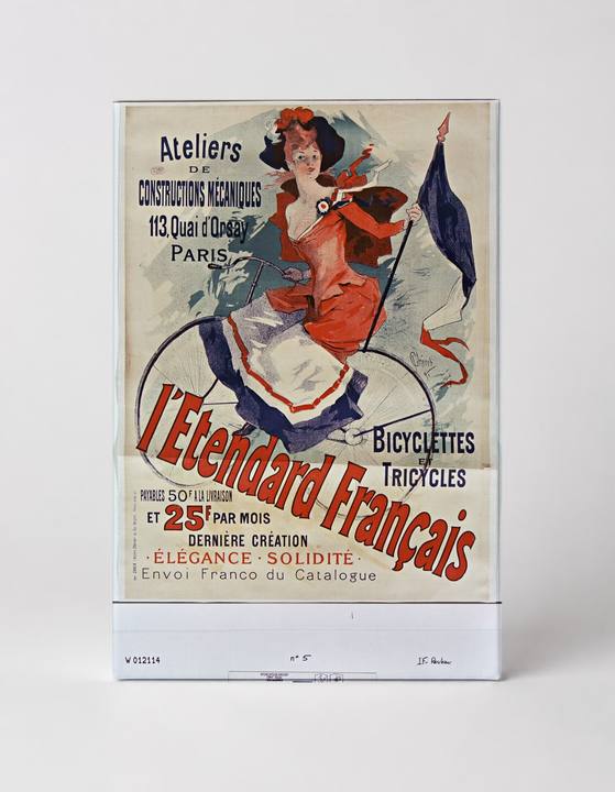 L'Etendard Français 1891 Bicycle Ad - Belle Époque Vintage Poster Wall Art