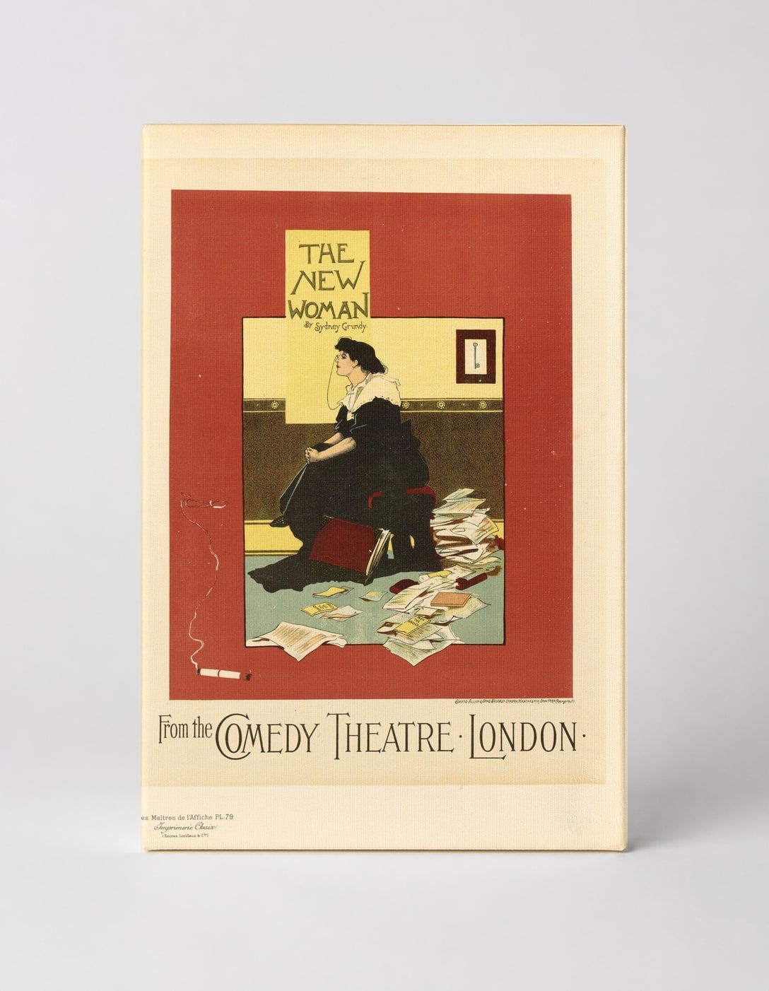 The New Woman Comedy Theatre London 1890s - Victorian Vintage Poster Wall Art