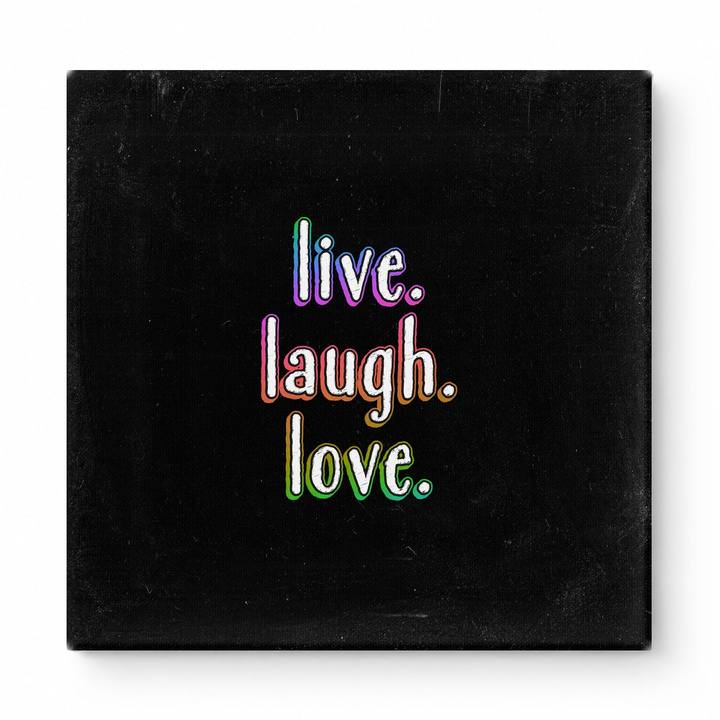 Live. Laugh. Love — Soft Watercolor Wash