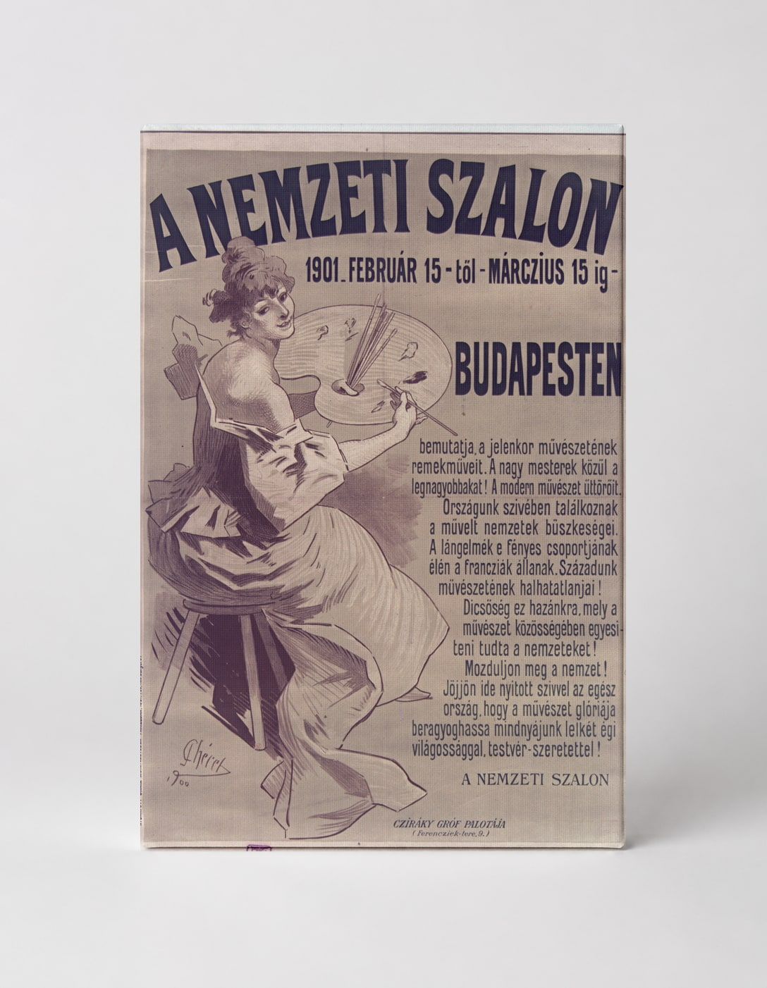 A Nemzeti Szalon 1901 Budapest Art Exhibition - Art Nouveau Vintage Poster Wall Art