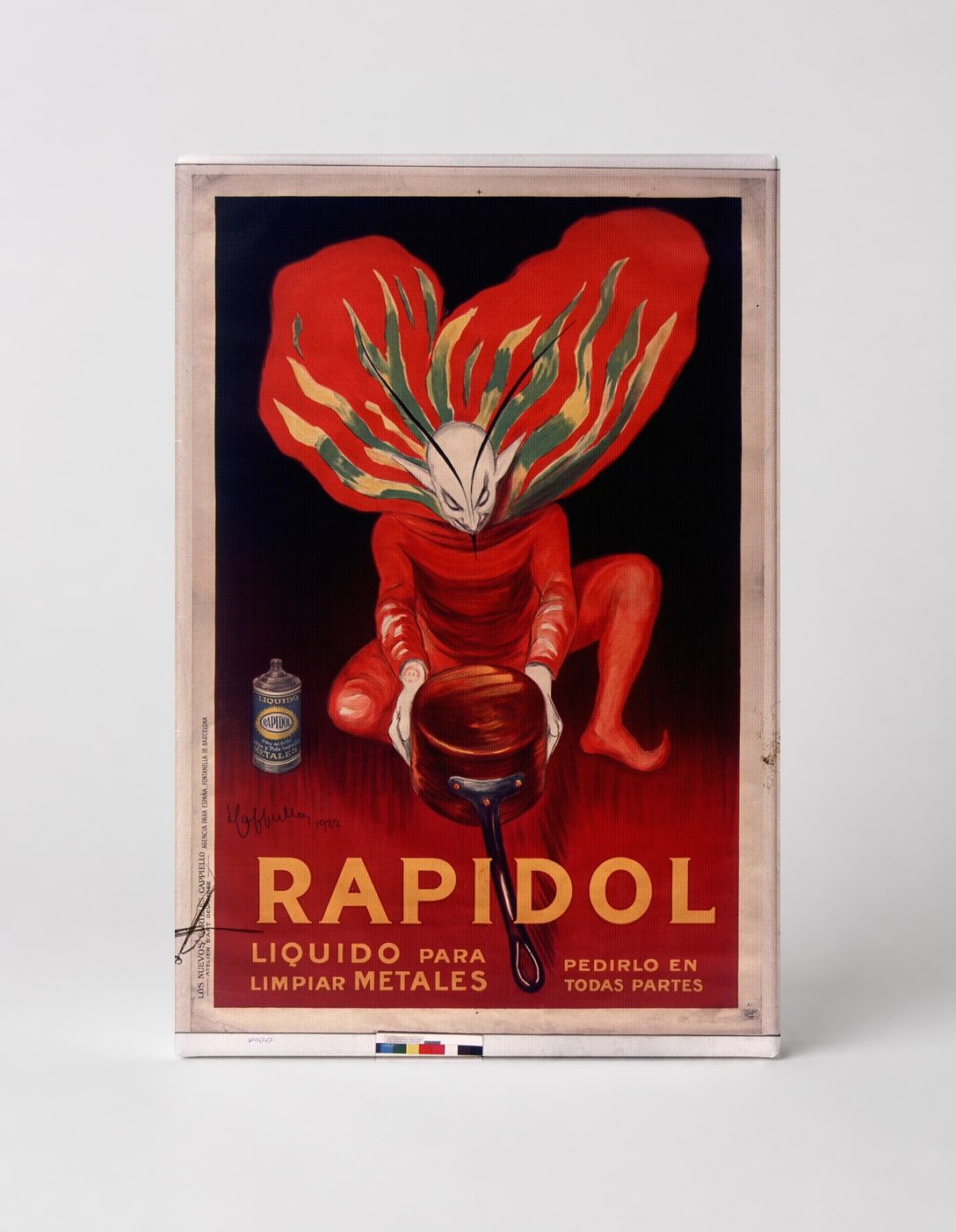Rapidol Metal Cleaner 1900s - Vintage Advertising Poster Canvas Wall Art