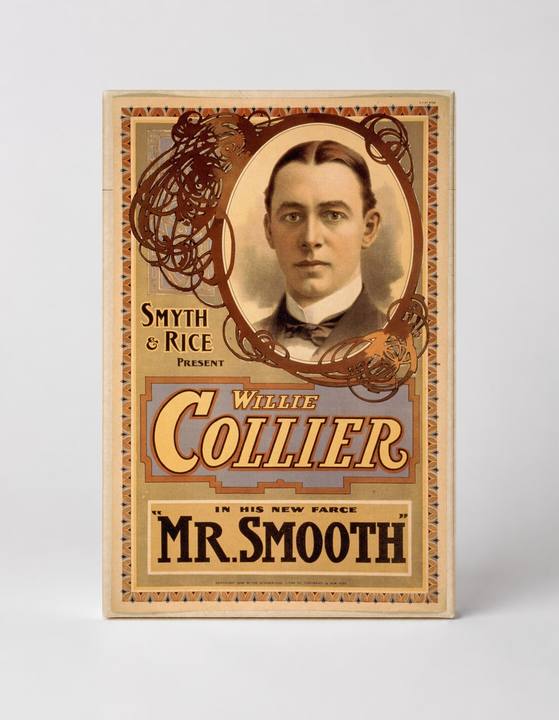 Willie Collier Mr. Smooth 1900s - Vintage Theatre Poster Canvas Wall Art