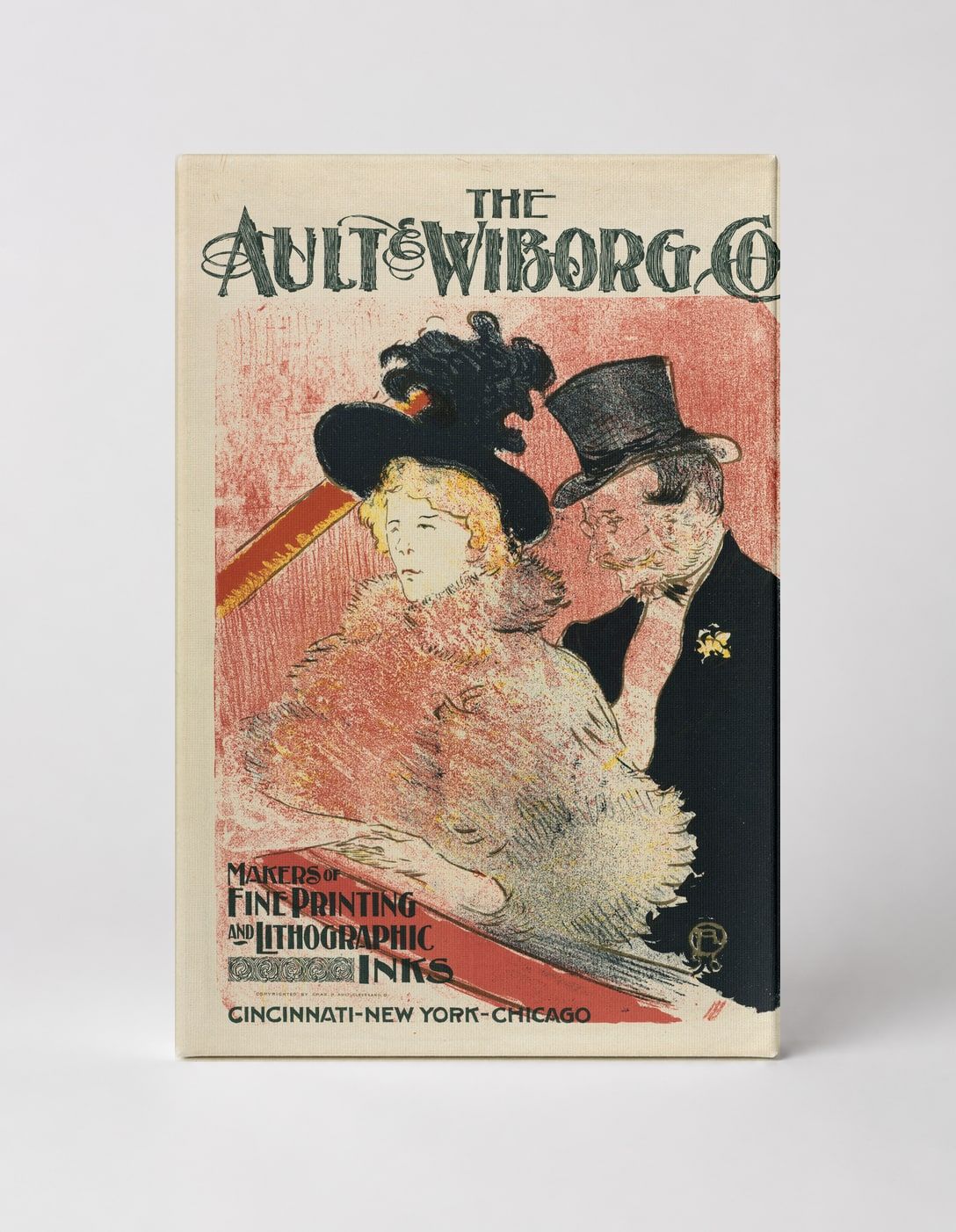 The Ault & Wiborg Co. 1896 Vintage Lithograph Poster Canvas Wall Art