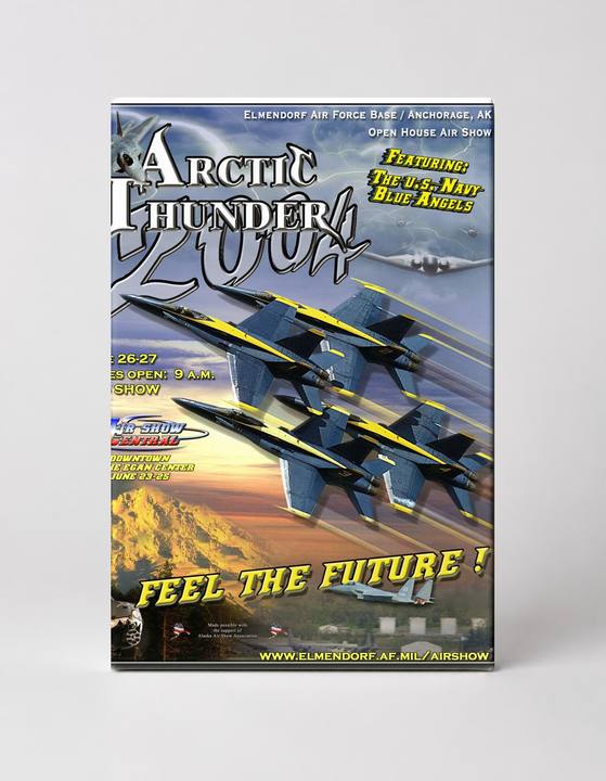 Arctic Thunder 2004 Blue Angels Air Show - Vintage Aviation Poster Wall Art