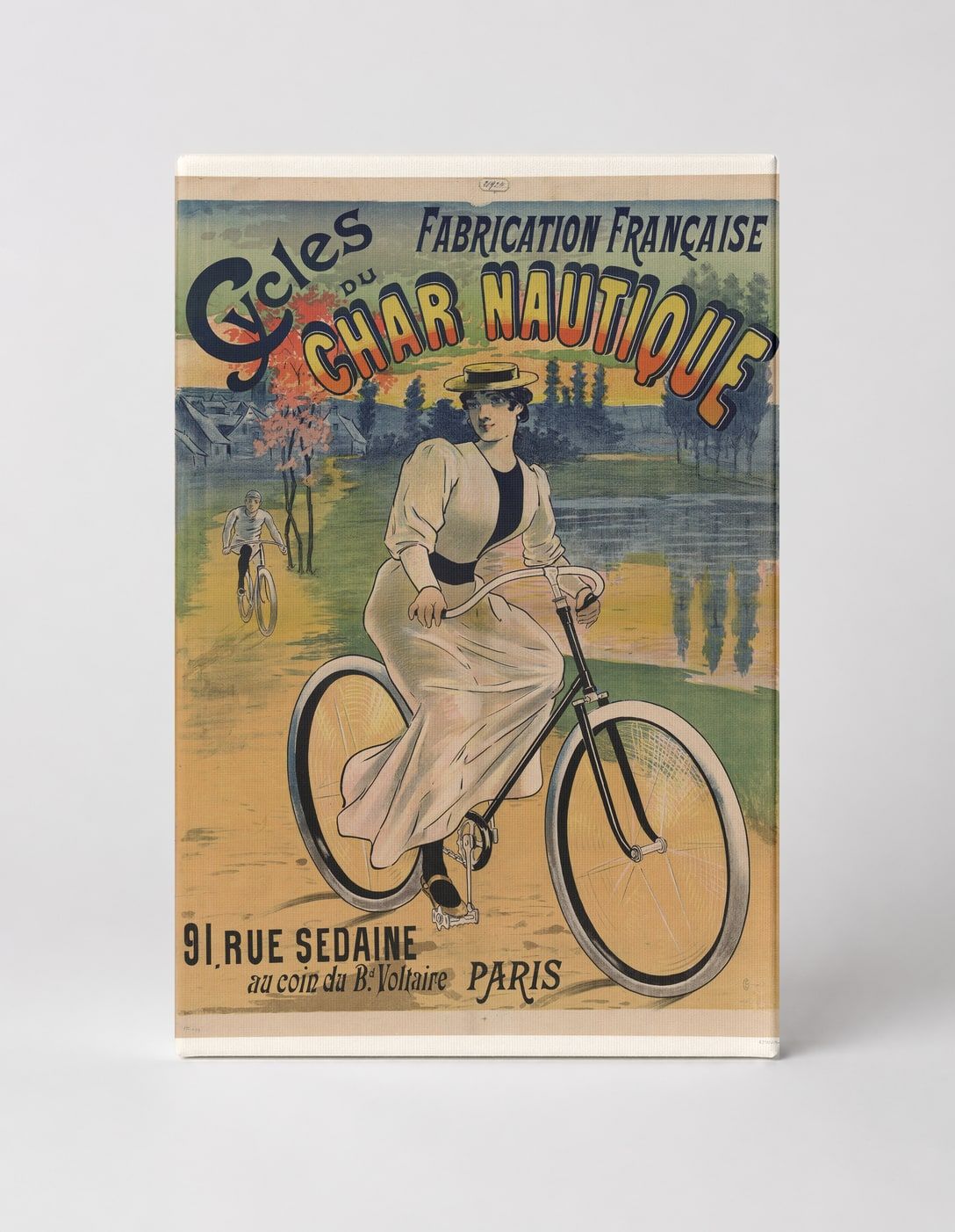 Cycles du Char Nautique 1890s - Belle Époque Vintage Bicycle Poster Wall Art