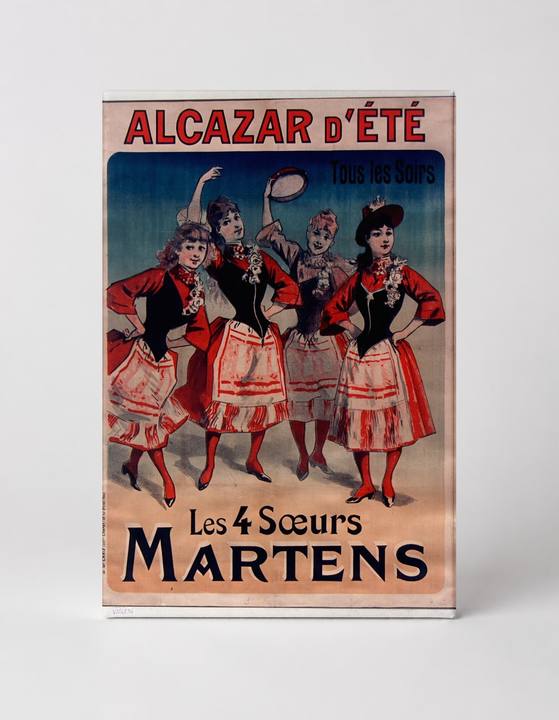 Les 4 Soeurs Martens Alcazar d'Été 1890s - Belle Époque Vintage Poster Wall Art
