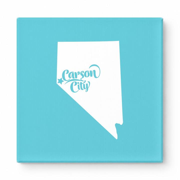 Home Sweet Carson City — Nevada State Silhouette