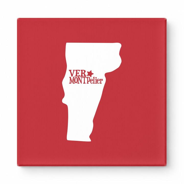 Home Sweet Montpelier — Vermont State Silhouette