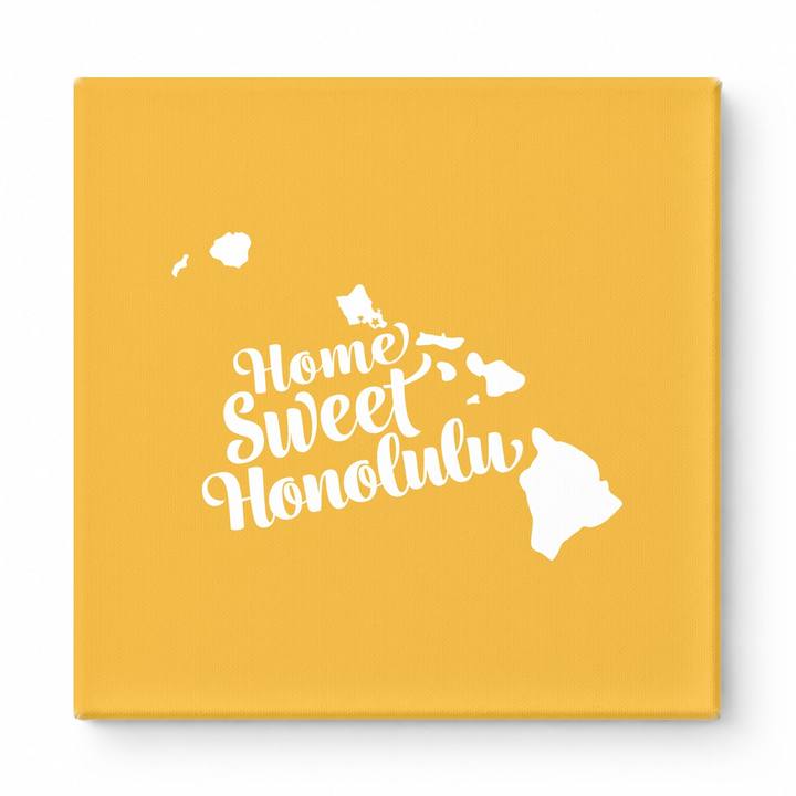 Home Sweet Honolulu — Hawaii State Silhouette