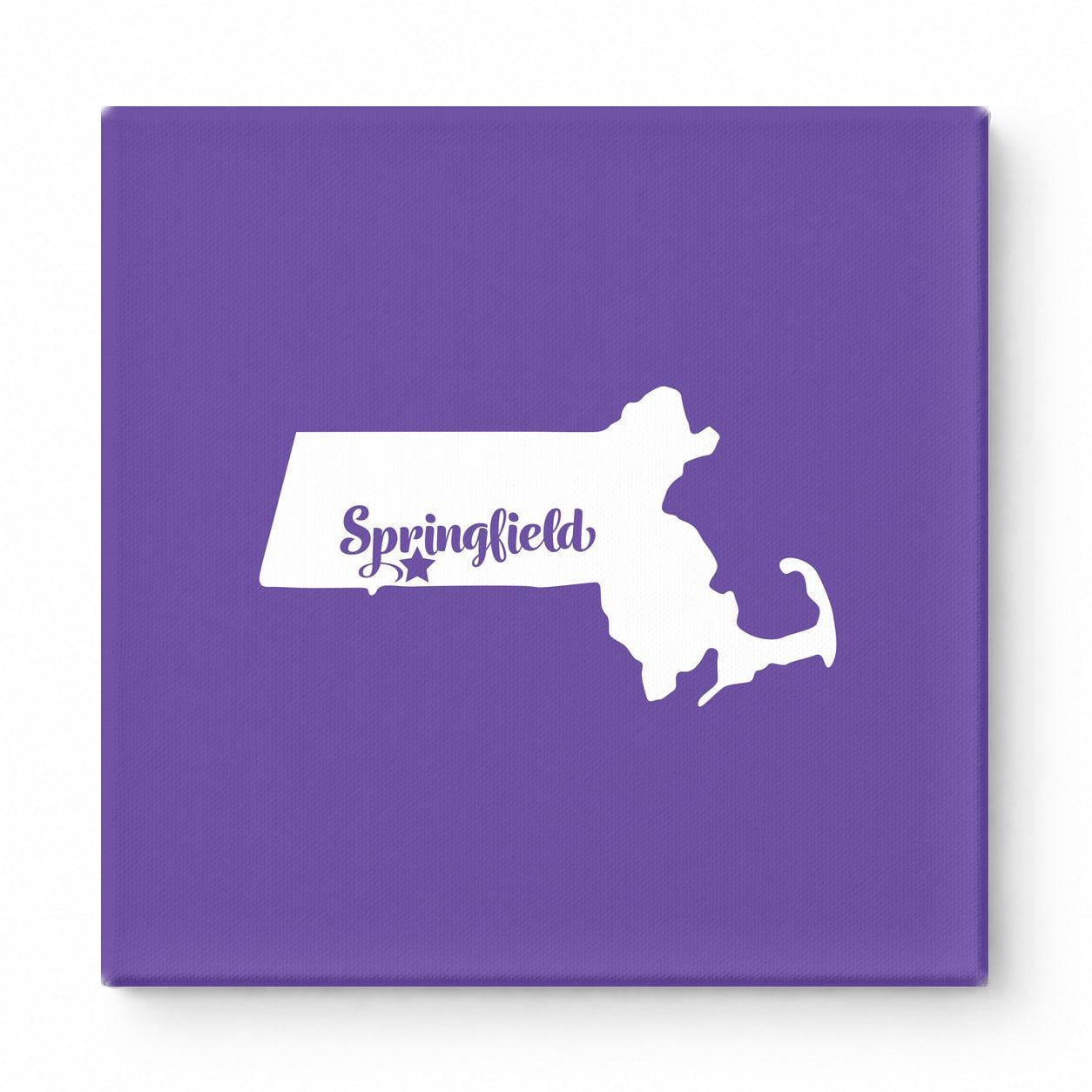 Home Sweet Springfield — Massachusetts State Silhouette