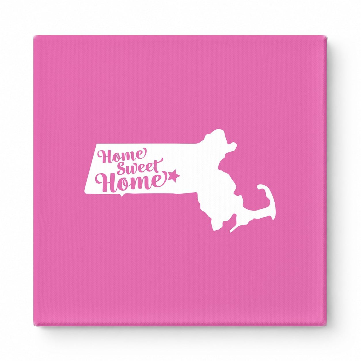 Home Sweet Home — Massachusetts State Silhouette