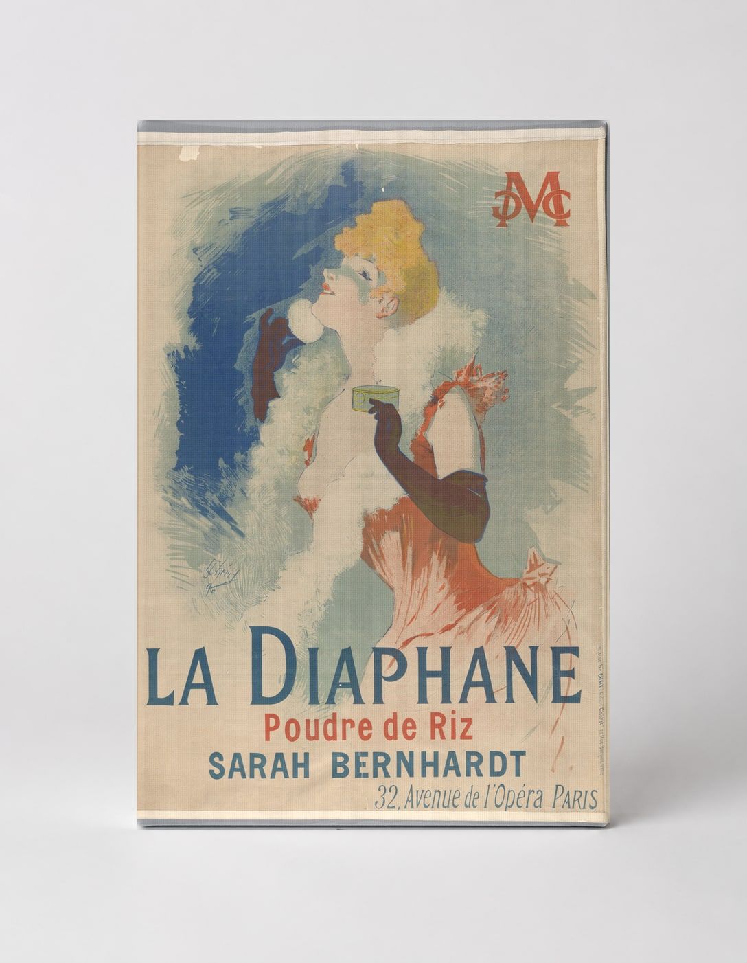 La Diaphane Poudre de Riz Sarah Bernhardt 1890s - Belle Époque Vintage Poster Wall Art
