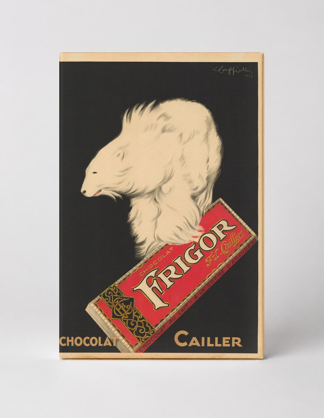 Frigor Chocolat Cailler Polar Bear - Vintage Advertising Poster Wall Art
